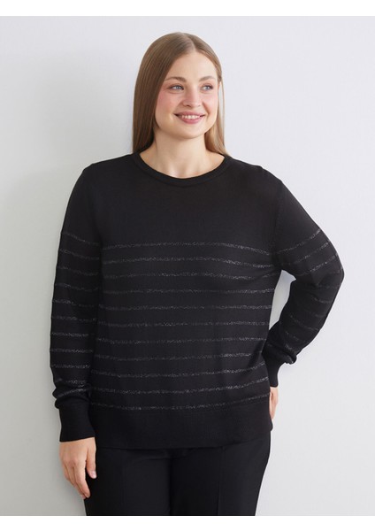 Yeni Sezon Bisiklet Yaka Çizgili Kadın Triko Kazak fiyatları