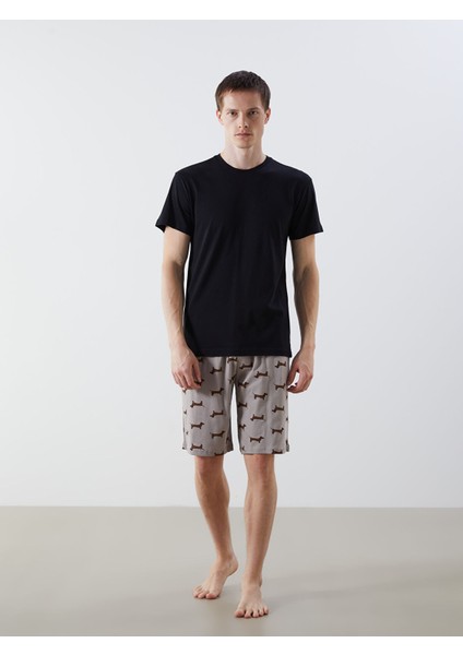 Yeni Sezon Bisiklet Yaka Kısa Kollu Erkek Pijama Üst fiyatları