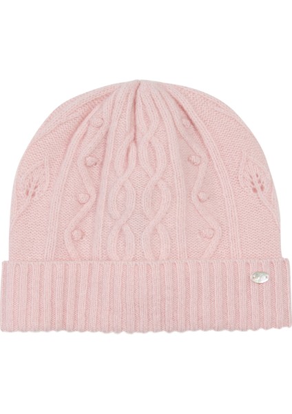 Pembe Yün Kız Çocuk Şapka