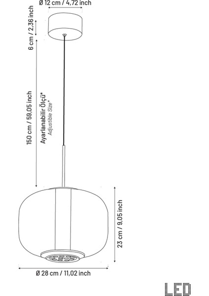 Seul Füme Cam Beyaz Mermer Eskitme Sarkıt Avize