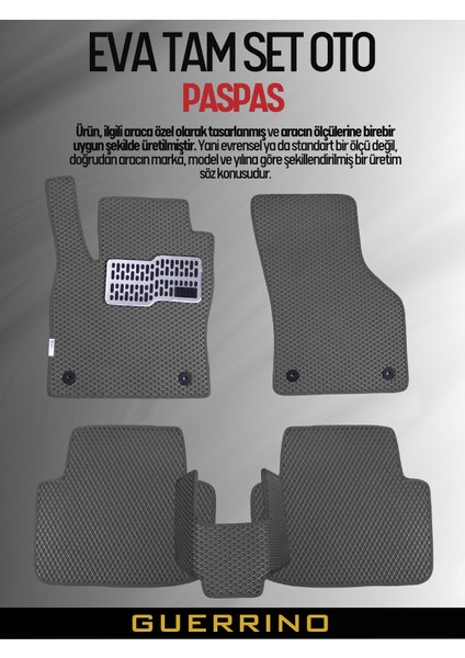 PEUGEOT-RİFTER-(2018-2025) Için Eva Iç Paspas Takımı (Metal Topukluk Dahil)