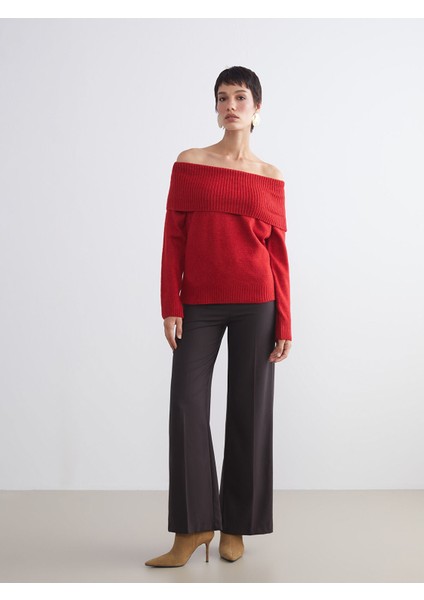 Yeni Sezon Kayık Yaka Kadın Triko Kazak fiyatları