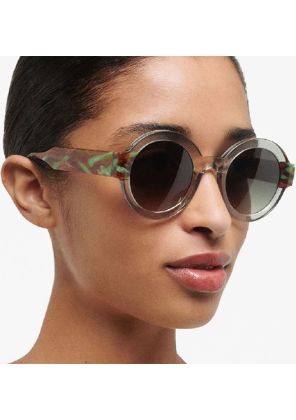 Laura 6454 13 Şeffaf Yeşil Asetat Kadın Güneş Gözlüğü modelleri