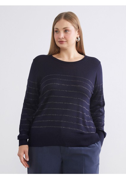 Yeni Sezon Bisiklet Yaka Çizgili Kadın Triko Kazak fiyatları
