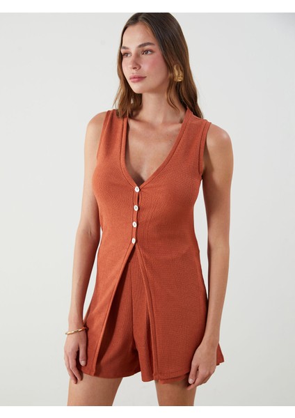 Yeni Sezon V Yaka Dokulu Kadın Yelek