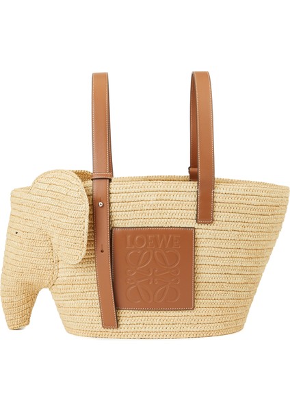 Elephant Basket Naturel Plaj Çantası