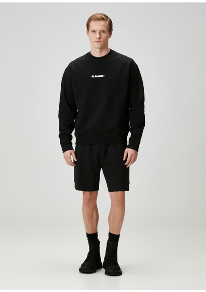 Siyah Logo Baskılı Sweatshirt fiyatları