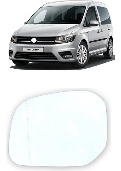 Volkswagen Caddy 2016-2020 Arası Modeller Sol Yan Dış Dikiz Aynası Camı Elektrikli Isıtmalı 2K5857521C fiyatları