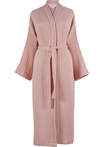 Jasper Pudra Pamuklu Müslin Unisex Bornoz