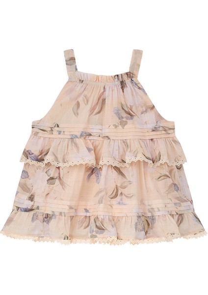 Cascadian Krem Fırfırlı Kız Çocuk Bluz modelleri