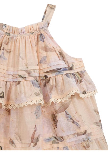 Cascadian Krem Fırfırlı Kız Çocuk Bluz fırsatları