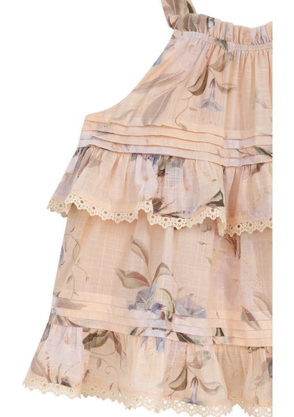 Cascadian Krem Fırfırlı Kız Çocuk Bluz indirimleri