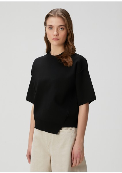 Remi Knit Siyah T-Shirt modelleri