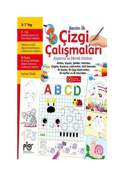 Benim Ilk Çizgi Çalışmaları Alıştırma ve Etkinlik Kitabım