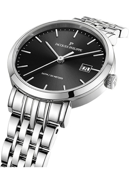 JPQLS941316 Metalik Gri Çelik Kadın Kol Saati modelleri