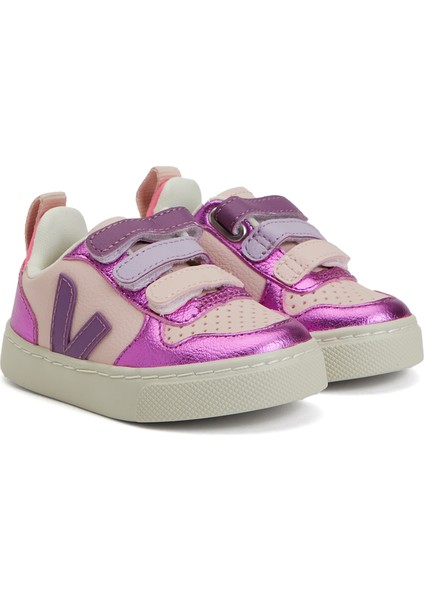 Small V-10 Chromefree Pembe Çocuk Deri Sneaker fiyatları