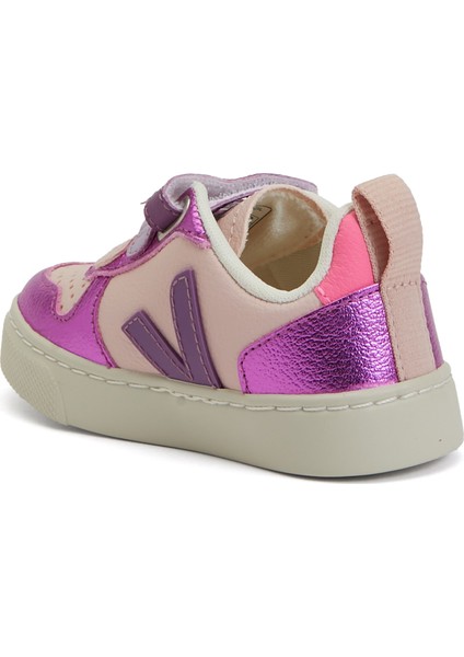 Small V-10 Chromefree Pembe Çocuk Deri Sneaker modelleri