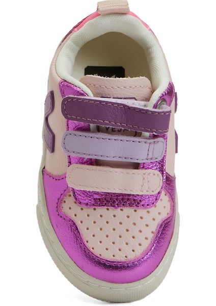 Small V-10 Chromefree Pembe Çocuk Deri Sneaker fırsatları