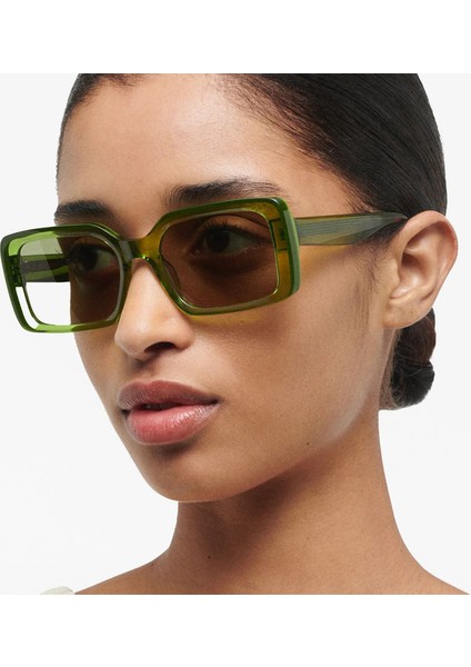 Lush 6943 7 Yeşil Asetat Kadın Güneş Gözlüğü modelleri