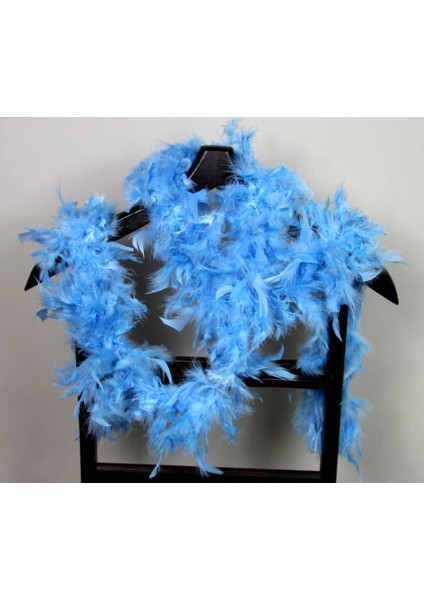 Bebek Mavisi Kabarık Tüylü Otriş Boa Dekorasyon Tüy 180 cm (4887) fiyatları
