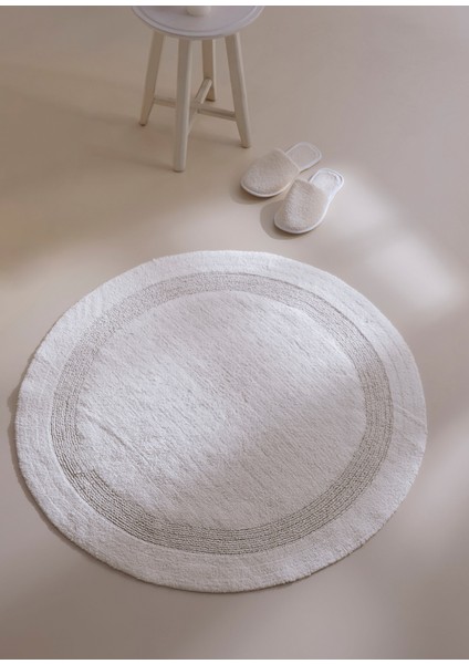 Puffed Ekru Banyo Paspası 100X100 cm fırsatları