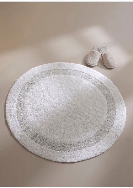 Puffed Ekru Banyo Paspası 100X100 cm indirimleri