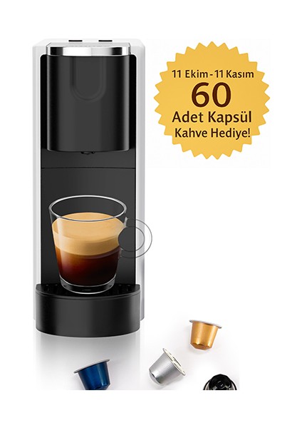 Ox-Pro Kapsüllü Espresso Kahve Makinesi Beyaz & Swifo Max Süt Köpürtücü fiyatları