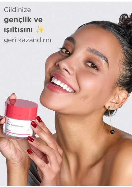 Vitamin A Glow Retinol Cream Yaşlanma Karşıtı Ton Eşitleyici Aydınlatıcı Cilt Serumu 50 ml indirimleri