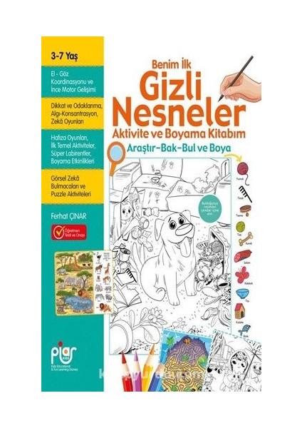 Gizli Nesneler Aktivite ve Boyama Kitabım