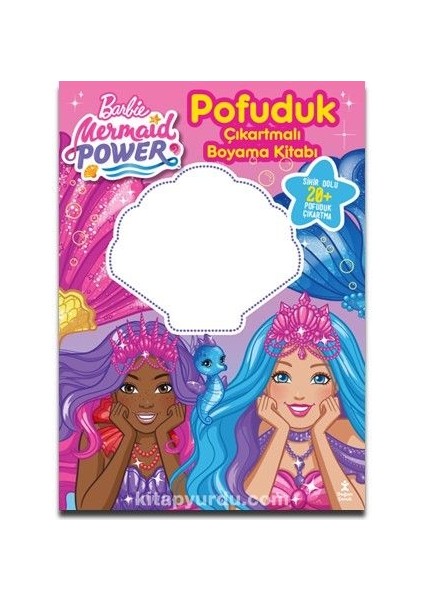 Barbie Medmaid Power - Pofuduk Çıkartmalı Boyama Kitabı