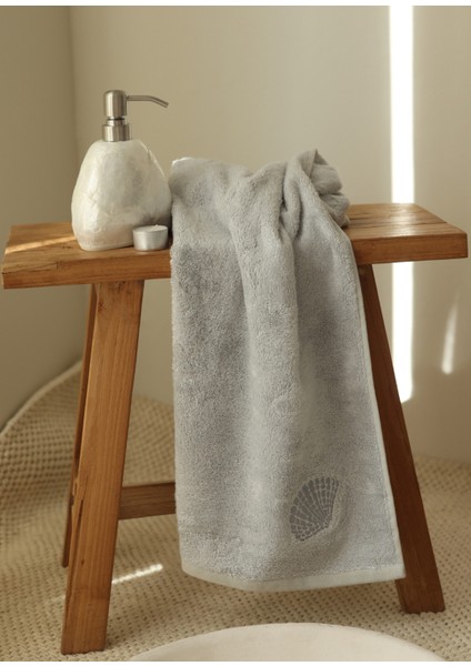 Gri Sedef Bambu Biyeli Banyo Havlusu 70 x 140 cm modelleri