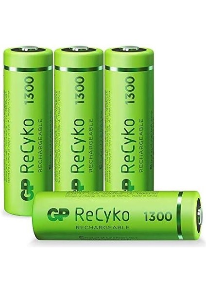 Batteries Recyko+ 1300 Aa Kalem Ni-Mh Şarjlı Pil, 1.2 Volt, 4'lü Kartela modelleri