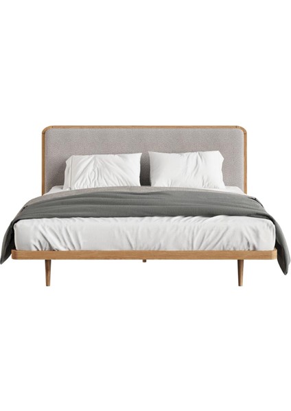 Pera Meşe ve Kumaş Başlıklı Yatak Seti 207X205 cm