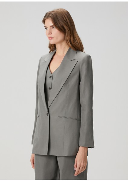 Averie Gri Relaxed Fit Blazer modelleri