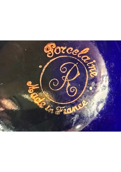 25 cm Yüksekliğinde Fransız Porselen Kobalt Şişe - Karaf - Sürahi fiyatları