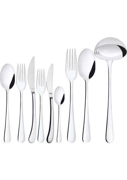 Settimocielo Inox Çelik 75 Parça 12 Kişilik Çatal Kaşık Bıçak Seti