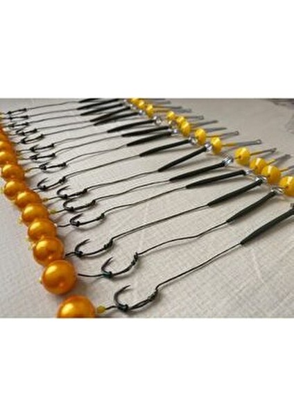 Sazan Rig Küspe Aparatlı Efsane Turuncu Boncuk (16 Mm) Rig Takimi 15'li Set fiyatları