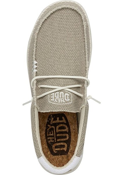 Erkek Sneaker ( Günlük) HD.40003 Hey Dude Wally Braided 1lb Off White