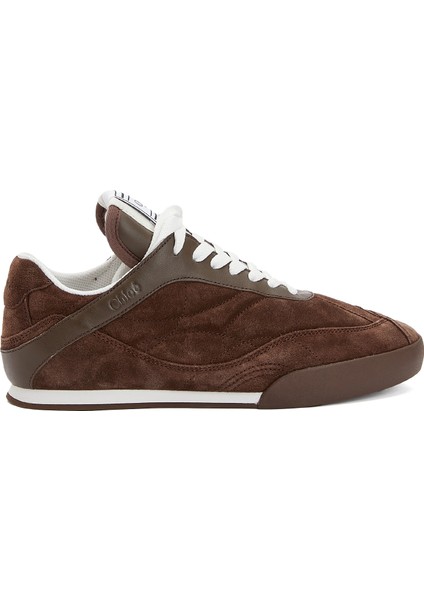 Kick Koyu Kahverengi Kadın Süet Sneaker