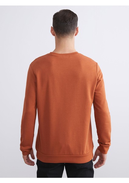 Yeni Sezon Bisiklet Yaka Baskılı Erkek Kalın Sweatshirt fırsatları