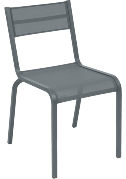 Oleron Gri Metal Bahçe Sandalyesi