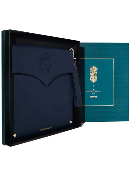 The Pendant Folio Lacivert Deri Unisex El Çantası indirimleri