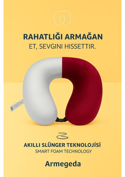 Kadife Seyahat Yastıgı fes Kırmızısı modelleri