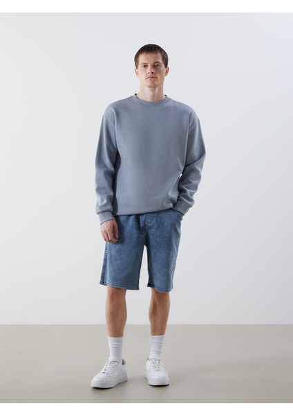 Yeni Sezon Standart Kalıp Erkek Jean Şortolon