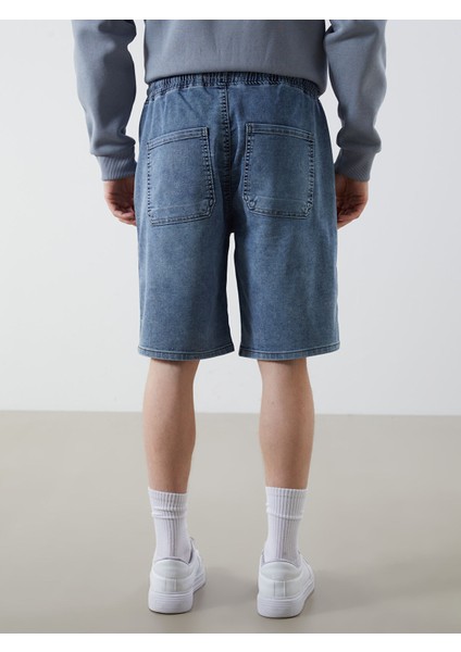 Yeni Sezon Standart Kalıp Erkek Jean Şortolon fırsatları