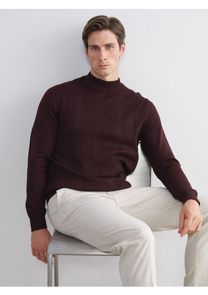 Yeni Sezon Yarım Balıkçı Yaka Erkek Triko Kazak