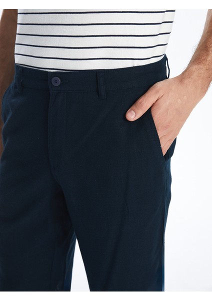 Yeni Sezon Rahat Kalıp Keten Karışımlı Erkek Şort modelleri