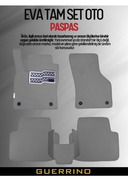 MERCEDES-BENZ-ML-(2005-2011) Için Eva Iç Paspas Takımı (Metal Topukluk Dahil)