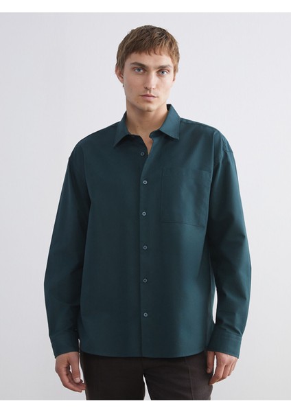 Yeni Sezon Rahat Kalıp Uzun Kollu Erkek Gömlek