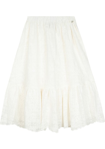 Ekru Kız Çocuk Maxi Etek